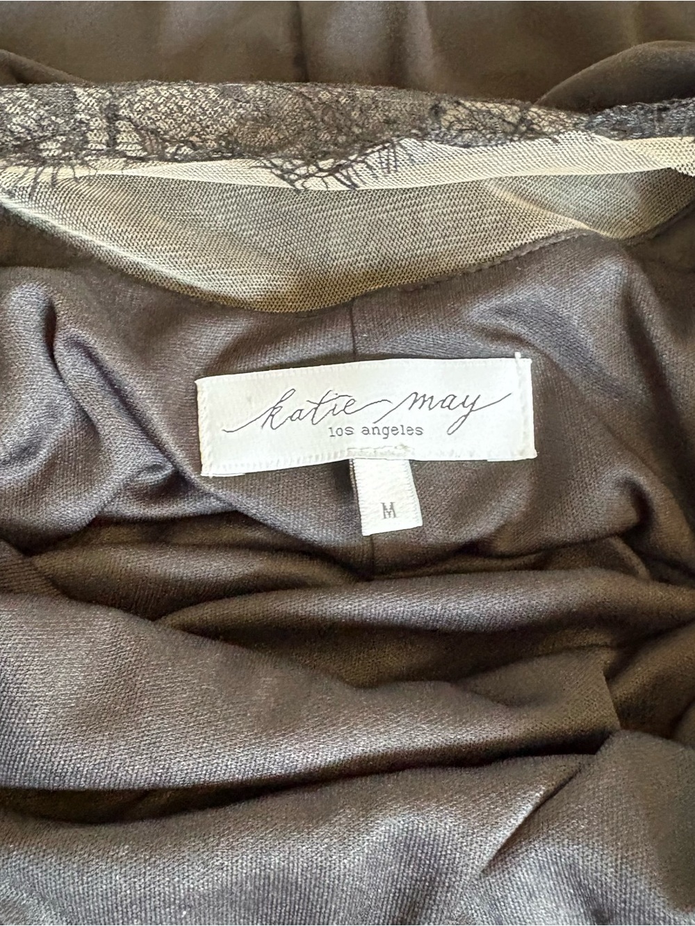 REVOLVE Katie May Surreal Black Backless Lace-Trim Slip Gown Like New - Picture 7 of 7